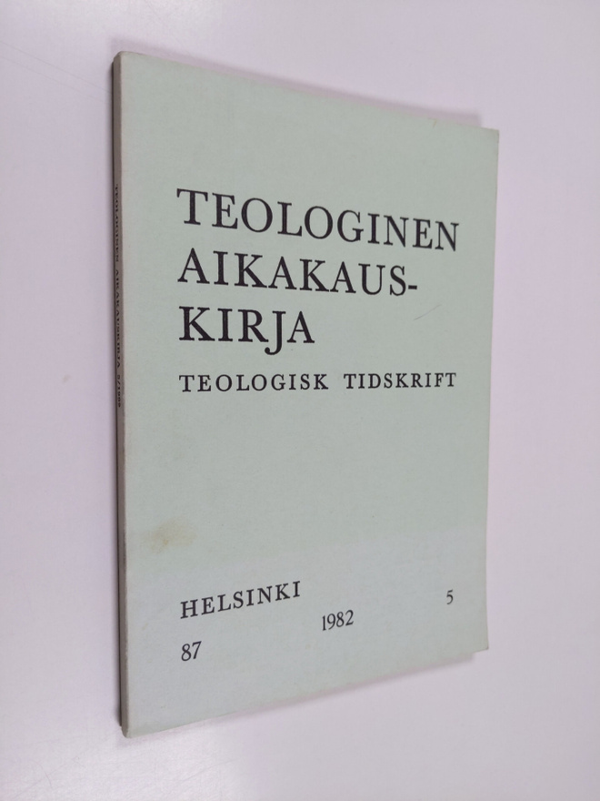 Teologinen aikakauskirja 5/1982
