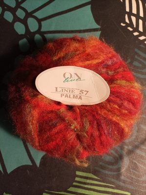 Linie 57 Palma Punainen lankakerä villa, akryyli, nylon 50g