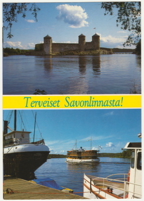 Savonlinna Olavinlinna satama Terveiset Savonlinnasta