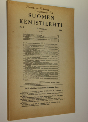 Suomen kemistilehti nro 2 1956