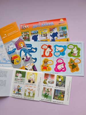 Postituoreet Muumi -ja Aku Ankka ikimerkit 25kpl