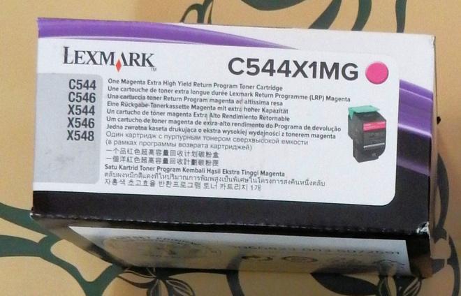 Lexmark X544X1MG  laservärikasetti.  Punainen!!!