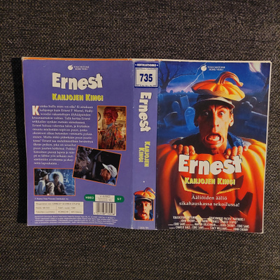 Ernest Kahjojen kingi Vhs kansipaperi