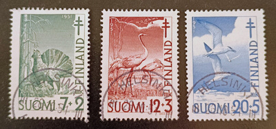 1951 Tuberkuloosi - leimattu sarja