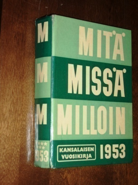 Kirja - Mitä Missä Milloin 1953