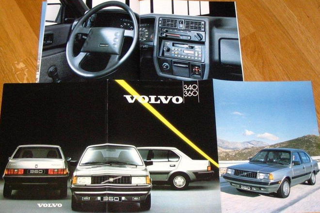 1987 Volvo 340 360 esite - 40 sivua - KUIN UUSI - suom