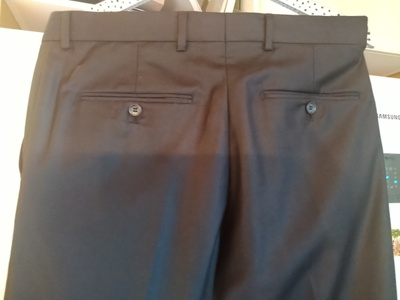 Selected Homme 48-koko, W32", L31" mustat puvun housut.