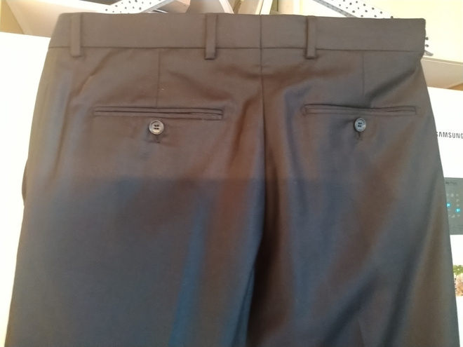 Selected Homme 48-koko, W32", L31" mustat puvun housut.