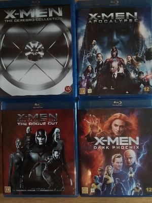 10 x X-men leffa, blueray