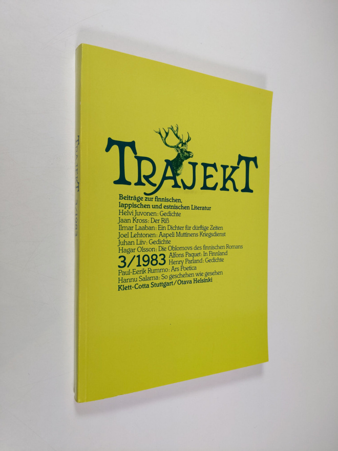 Trajekt. 1983, 3: Beiträge zur finnischen, lappischen und...