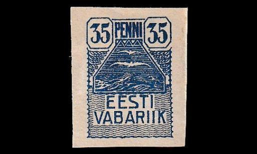 Eesti 10 * Käyttösarja symboli 35 P (1919)