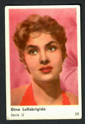 Keräilykuva - Gina Lollobrigida Serie U 58