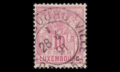 Luxemburg 49D o Allegoria 10 C (12½) (1882)