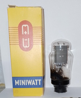Nos Miniwatt AZ4 tasasuuntausputki