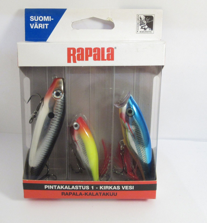 Rapala Kalatakuu viehesarja pintakalastus kirkas vesi