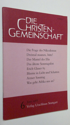 Die Christen-Gemeinschaft 6/1988 : Monatsschrift zur reli...