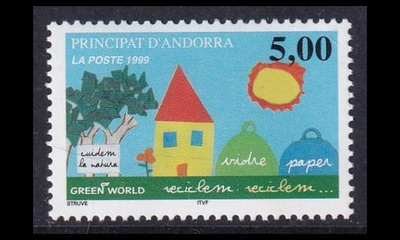 Andorra Fr 534 ** Kierrätys (1999)