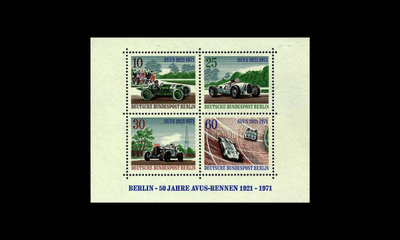 Berlin 397-400BL3 ** Kilpa-autoja blokki (1971)