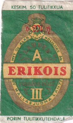 Lahti , Oy Mallasjuoma, Erikois A III , s74