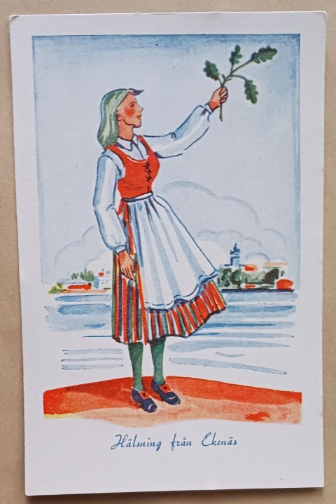 Ekenäs / Tammisaari ¤ 3, vanha piirrospk, ei p.
