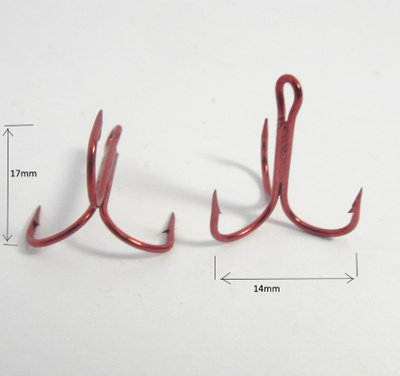 Mustad 35647BER kolmihaarakoukku #8 20kpl
