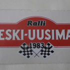 Keski-Uusimaa ralli 1983, vanha käyttämätön tarra - pikkukuva 1