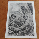 Jatkosota Viestimiehet Sotapiirros Lindeberg 1942 - pikkukuva 1