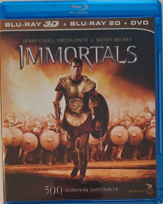 IMMORTALS 3D + 2D BLU-RAY + DVD