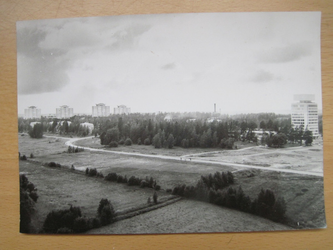 VANHA Postikortti Espoo Tapiola 1950-l Alkup. Mallikappale