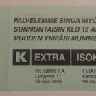 VANHA ELOKUVALIPPU - KINO AKSELI NUMMELA  (AB10) - pikkukuva 2