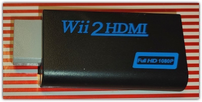 Musta HDMI-yhteensopiva sovitin Wii-konsolille #29693
