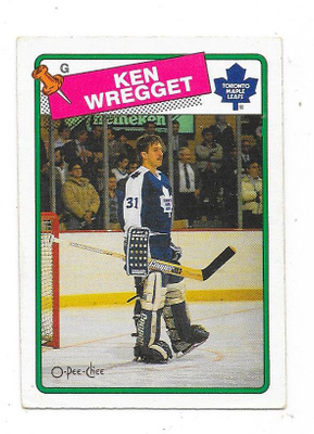 1988-89 OPC #264 Ken Wregget , Toronto Maple Leafs MV