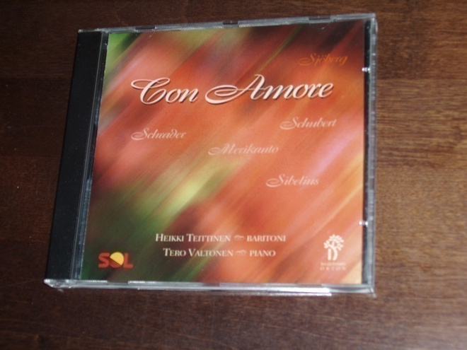 CD ”CON Amore” – Heikki Teittinen, Baritoni & Tero Valtonen,