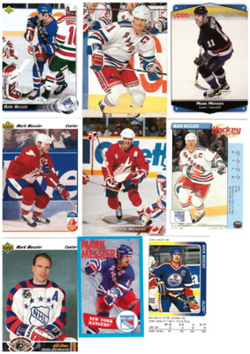 9 x MARK MESSIER Oilers, Rangers, Team CAN.
