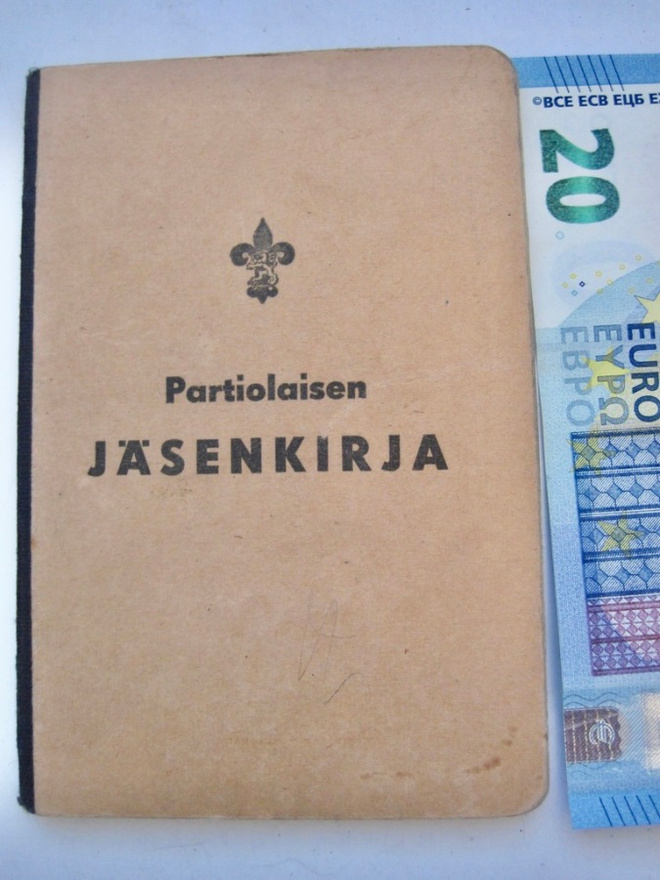 VANHA Partiolaisen Jäsenkirja 1943 Iisalmi