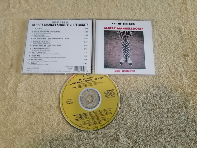 ALBERT MANGELSDORFF / LEE KONITZ - Art Of The Duo CD