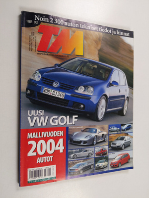 Tekniikan maailma 18E/2003 : Mallivuoden 2004 autot
