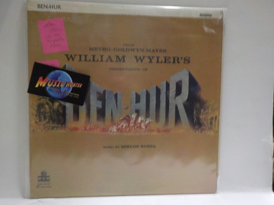 MIKLOS ROZSA - BEN HUR OST EX+/EX+ UK 1959 MONO 1. PAINOS LP