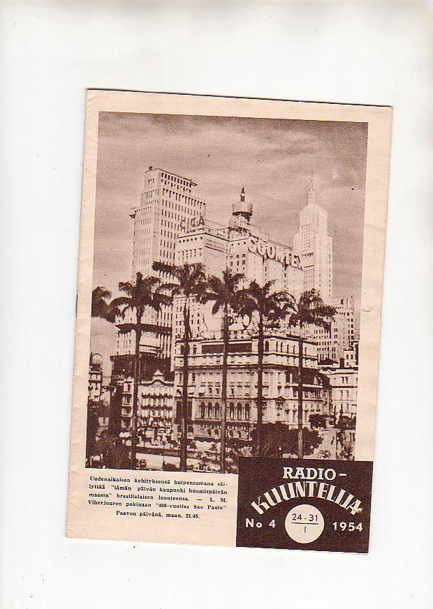 Radiokuuntelija, N:o  4/1954, mm. Helvar-mainos.