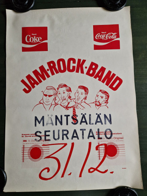 Jam Rock Band Keikkajuliste 1. Mäntsälän seurantalolta