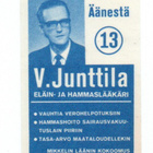 Porin Tulitikkutehdas Äänestä 13 V. Junttila. Eläin-ja hamma - pikkukuva 1