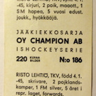 Risto Lehtiö TKV Champion 1966 - pikkukuva 2