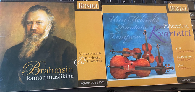 Rondo cd: Puhutteleva kvartetti ja Brahmsin kamarimusiikkia