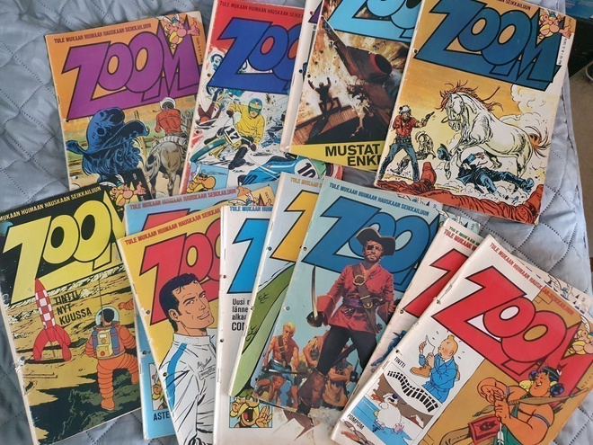 Zoom lehtiä 14 kpl 1974 vuodelta