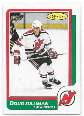 1986-87 OPC #121 Doug Sulliman New Jersey Devils