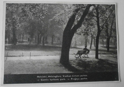 Helsinki, Vanhan kirkon puisto / Ruttopuisto, mv pk, ei p.