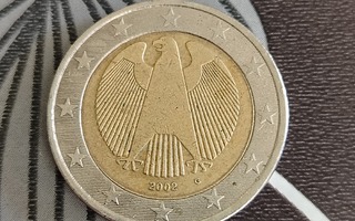 Saksan 2€ kolikko, v. 2002 G