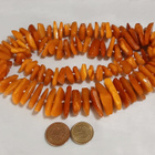 VINTAGE Antique Genuine BALTIC AMBER Egg Yolk - pikkukuva 3