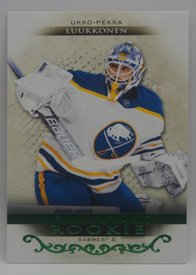 2021-22 Artifacts Neon green Rookie Ukko-Pekka Luukkonen /99