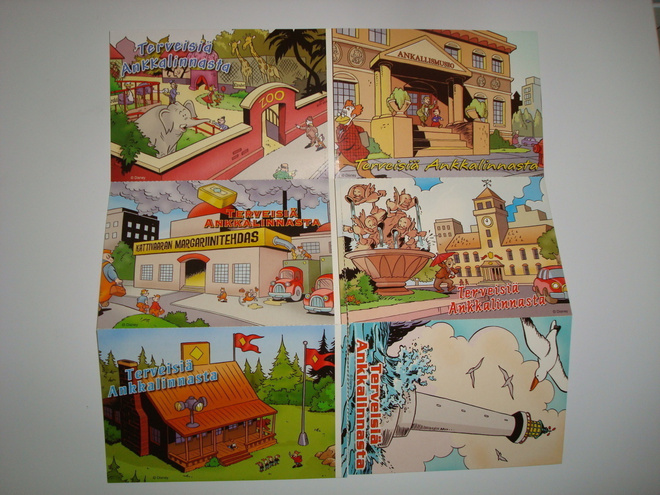 Disney: Ankkalinnan maamerkit 6-kortin arkki, ei kulk.